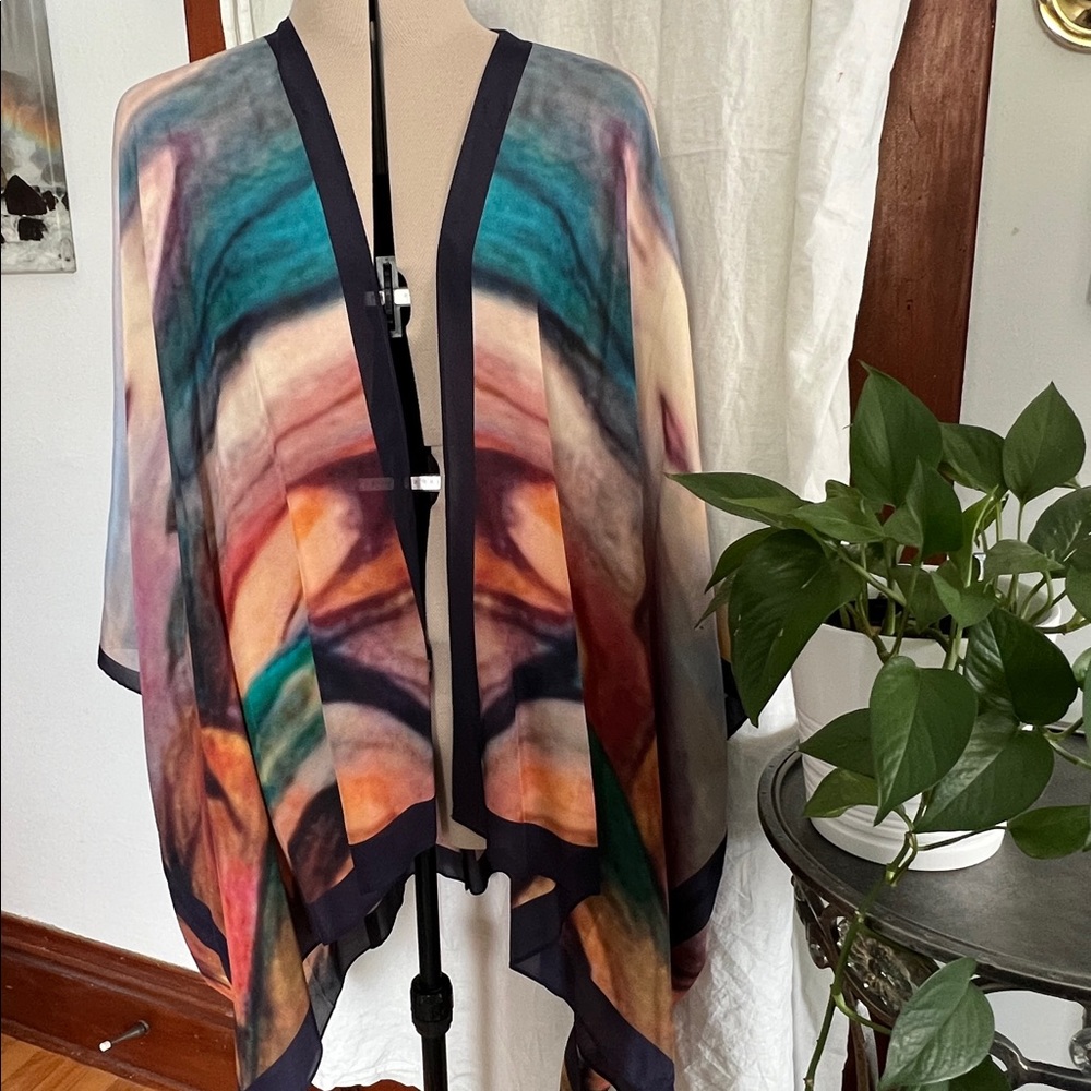 Soft Surroundings Silk Kimono, One Size. Beautiful colors!